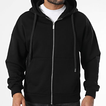 ADJ - Zwart sweatshirt met rits