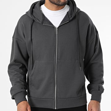 ADJ - Houtskool Grijze Zip Sweat Top