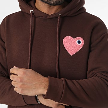 ADJ - Hart Chic Hoodie Bruin Roze