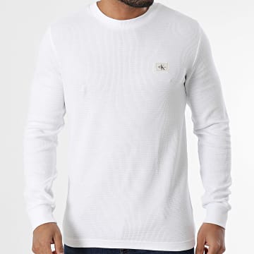 Calvin Klein - Sweat Crewneck Waffle 7117 Blanc