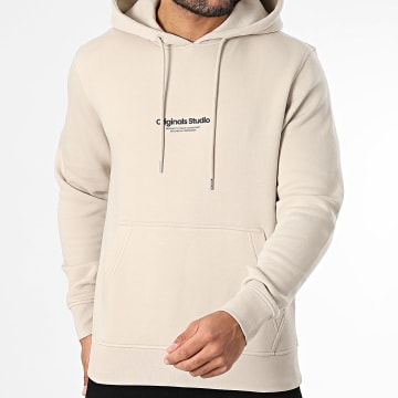 Jack And Jones - Sweat Capuche Vester Bro Beige
