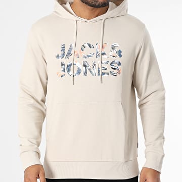 Jack And Jones - Sweat Capuche Bryan Corp Logo Beige