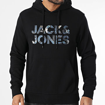 Jack And Jones - Sweat Capuche Bryan Corp Logo Noir