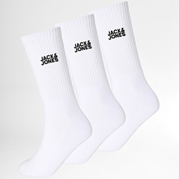 Jack And Jones - Lot De 3 Paires De Chaussettes Prime Tennis Blanc
