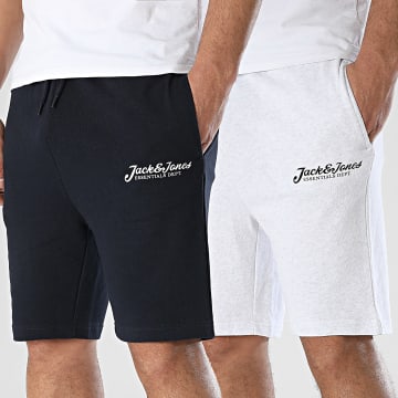 Jack And Jones - Lote de 2 Gordon Beau Jogging Shorts Heather Grey Navy