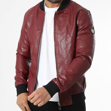 Kymaxx - Giacca con zip Bordeaux