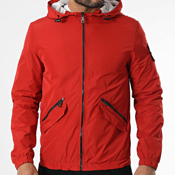 Kymaxx - Veste Zippée Capuche Rouge