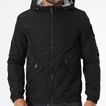 Kymaxx - Veste Zippée Capuche Noir