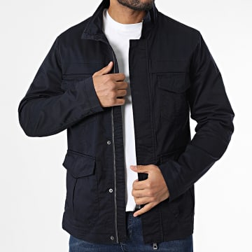 Kymaxx - Giacca con zip blu navy
