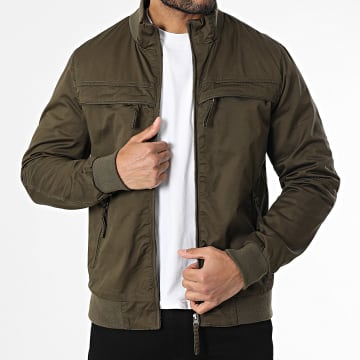 Kymaxx - Veste Zippée Vert Kaki