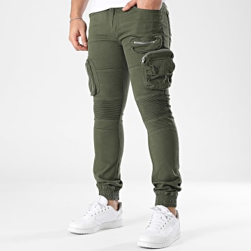 MTX - Khaki Green Slim Jean Cargo Broek