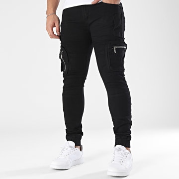 MTX - Zwarte Slim Jeans Cargo Broek