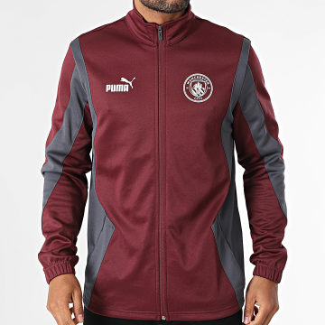 Puma - Manchester City 779127 Bordeaux Houtskool Grijs Zip Sweat Top