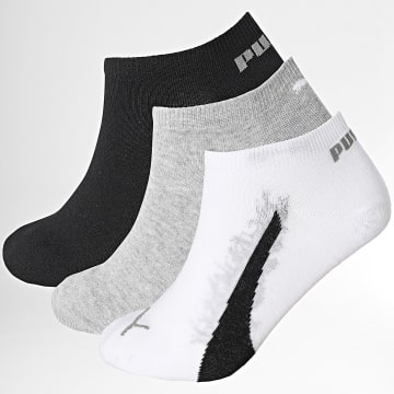 Puma - Lot De 3 Paires De Chaussettes 701231275 Blanc Gris Chiné Noir