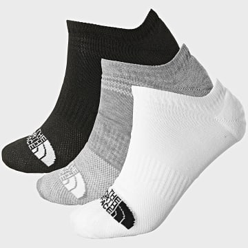 The North Face - Lote De 3 Pares De Calcetines Multi Sport A8BRA Blanco Gris Brezo Negro