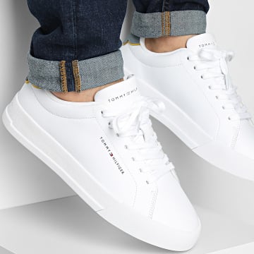 Tommy Hilfiger - Baskets Court Leather Detail Essential 5367 Overcast Grey