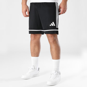 Adidas Sportswear - Short Jogging Squa 25 JN5469 Noir Blanc