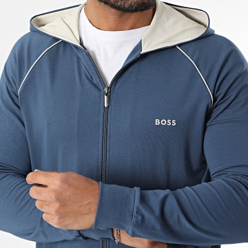 BOSS - Sweat Zippé Capuche Mix And Match 50515313 Bleu Foncé