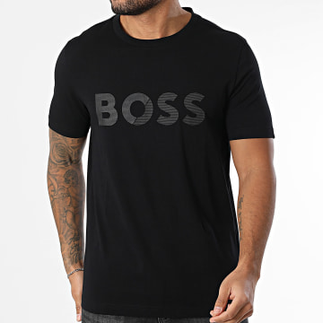 BOSS - Camiseta Tape Logo 50530990 Negro