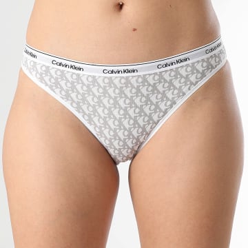 Calvin Klein - Culotte Femme QD5044E Blanc Gris