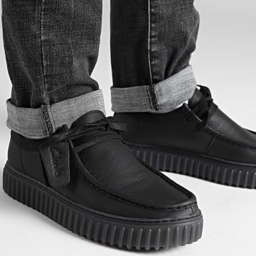 Clarks - Scarpe Torhill Lo in pelle nera