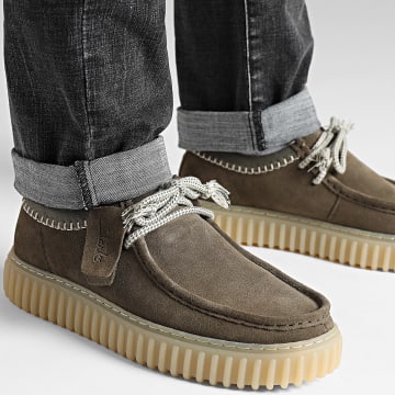 Clarks - Scarpe Torhill Lo Dark Olive Combi