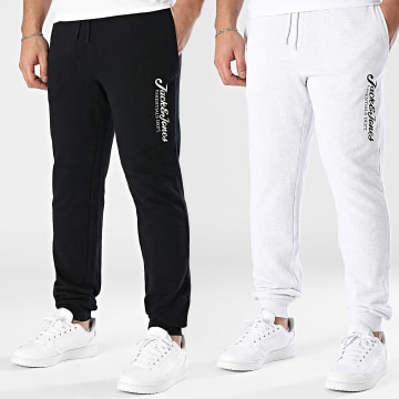Jack And Jones - Lote de 2 Gordon Beau Jogging Shorts Gris brezo Negro