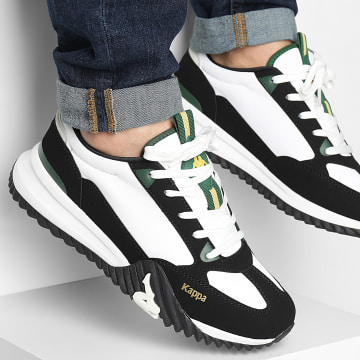 Kappa - Authentic Arklow 351P8PW Blanco Negro Verde Eden Sneakers
