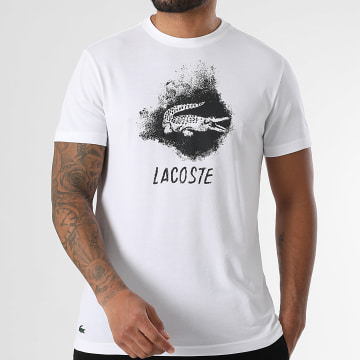 Lacoste - Tee Shirt Logo Blanc