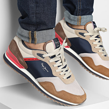 Pepe Jeans - Baskets London Life PMS40035 Tobacco Brown