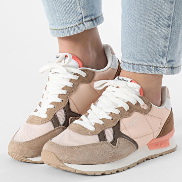 Pepe Jeans - Sneakers Women Brit Camp PLS40038 Camel Beige