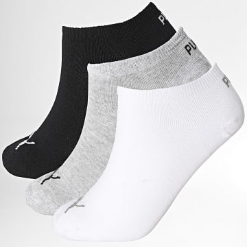 Puma - Lot De 3 Paires De Chaussettes 701231277 Noir Blanc Gris Chiné