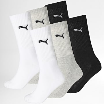 Puma - Lot De 6 Paires De Chaussettes 701219583 Blanc Gris Noir