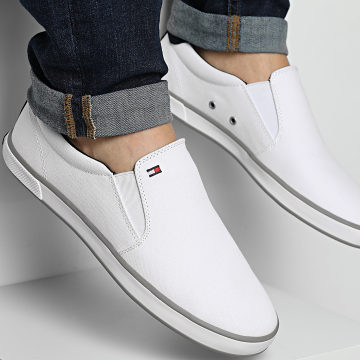 Tommy Hilfiger - Alpargatas Iconic Slip On 0597 Blanco
