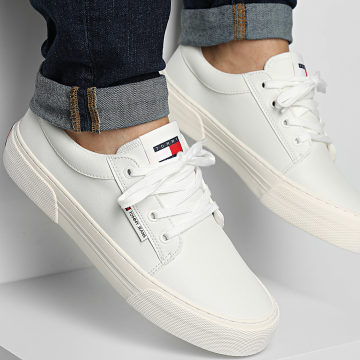 Tommy Jeans - Baskets Vulc Skate Derby Essential 1400 Ecru
