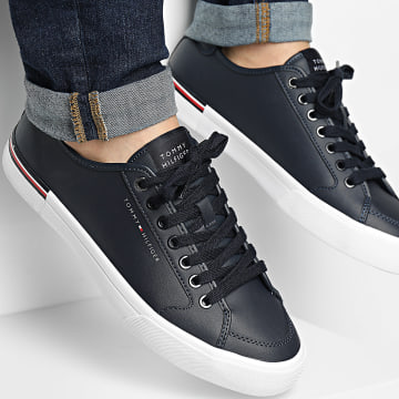 Tommy Hilfiger - Baskets Core Corporate Vulc Leather 5399 Desert Sky