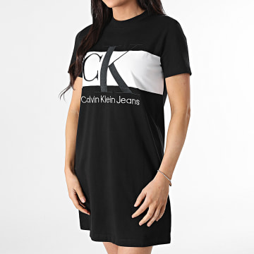 Calvin Klein - Vestido camisero de mujer 8862 Negro