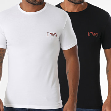 Emporio Armani - Juego De 2 Camisetas EM001849-AF10778 Negro Blanco