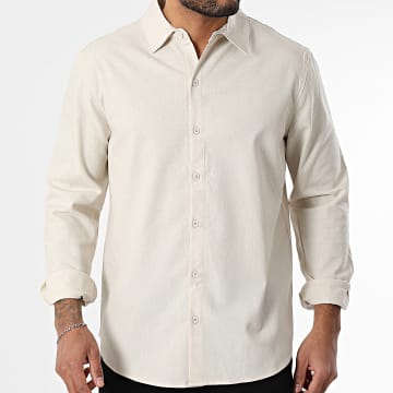 Frilivin - Camisa Mangas Largas Beige