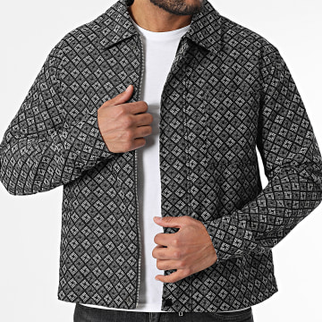 Frilivin - Chaqueta negra con cremallera