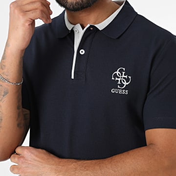 Guess - Polo Manches Courtes M3GP60-K7O64 Bleu Marine