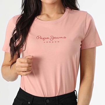 Pepe Jeans - Tee Shirt Femme Eggo PL506012 Rose