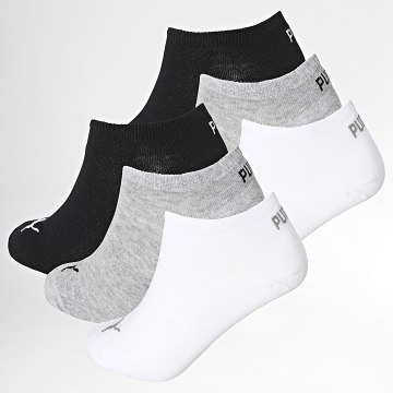 Puma - Lot De 6 Paires De Chaussettes 701236166 Blanc Gris Chiné Noir