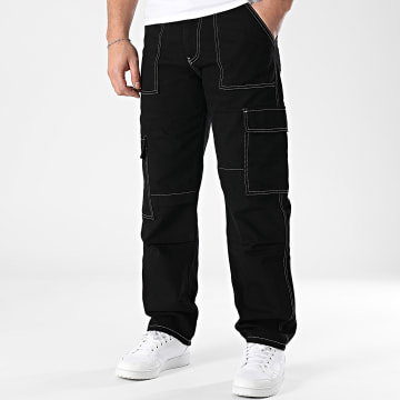 2Y Premium - Pantalon Cargo Jean Noir