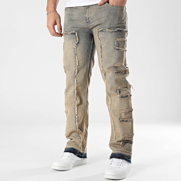 2Y Premium - Vaqueros Regular Fit Beige Azul