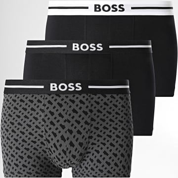 BOSS - Lot De 3 Boxers 50531694 Noir Gris Anthracite