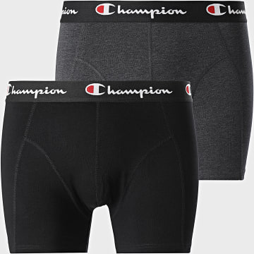 Champion - Lot De 2 Boxers U20001 Bleu Marine Chiné Noir