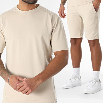 Classic Series - Ensemble Tee Shirt Et Short Jogging Beige
