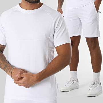 Classic Series - Ensemble Tee Shirt Et Short Jogging Blanc