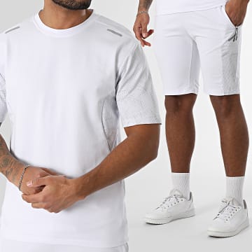 Classic Series - Ensemble Tee Shirt Et Short Jogging Blanc
